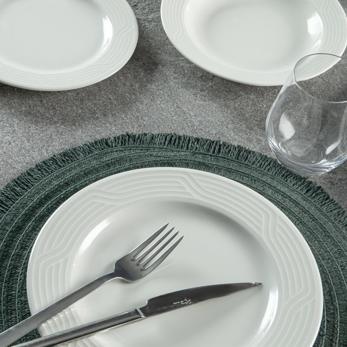 Hermia Juego de Cena EsmaKrem de 24 Piezas Blanco Hermia Juego de Cena EsmaKrem de 24 Piezas Blanco
